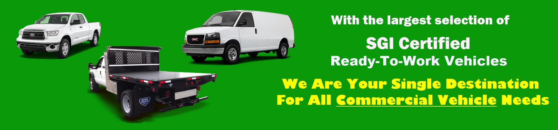 SGI Certificed used work trucks at STC