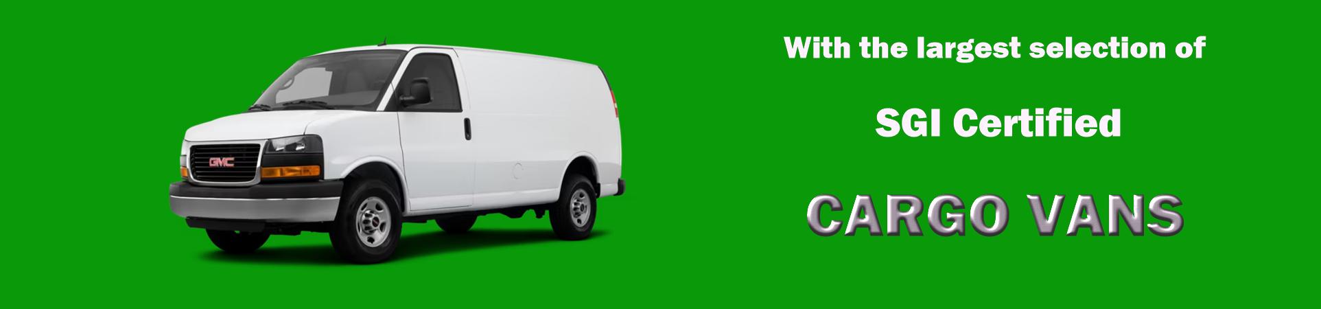 We carry SGI Certified used cargo Vans